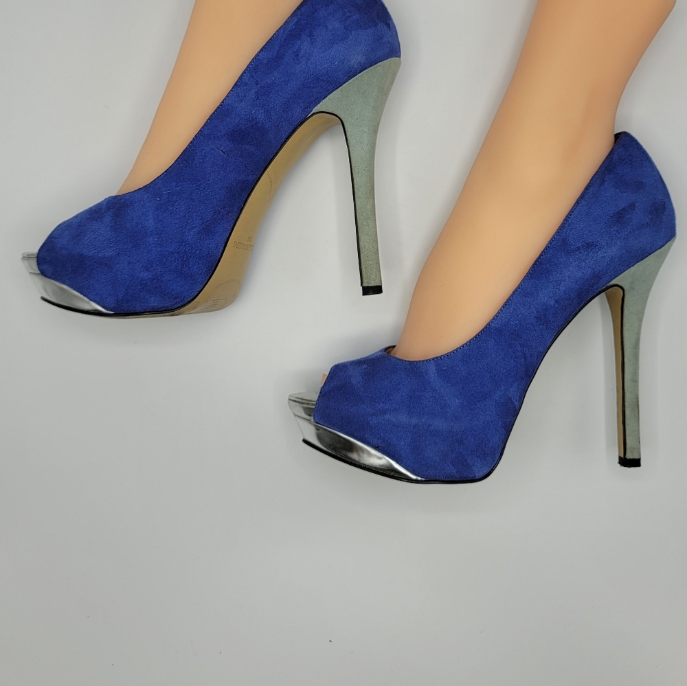 Enzo Angiolini Peep-Toe Pumps - Picture 7 of 14